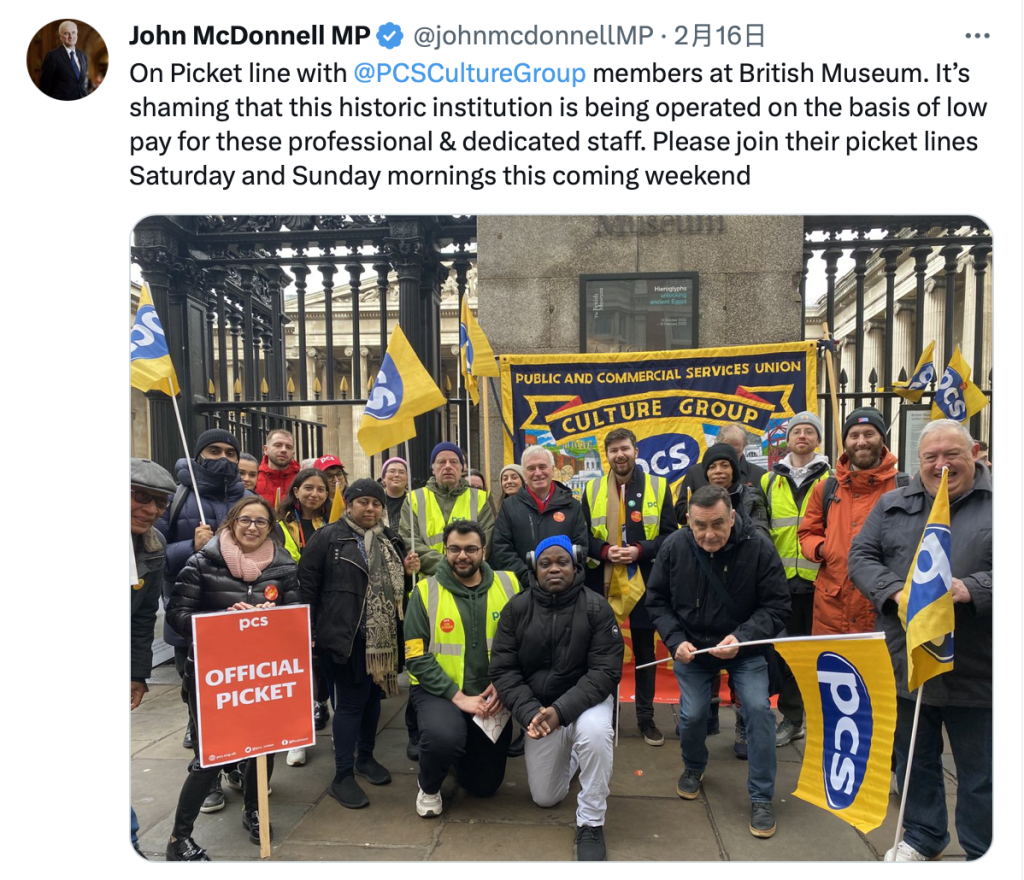 Screenshot of John McDonnell MP Twitter